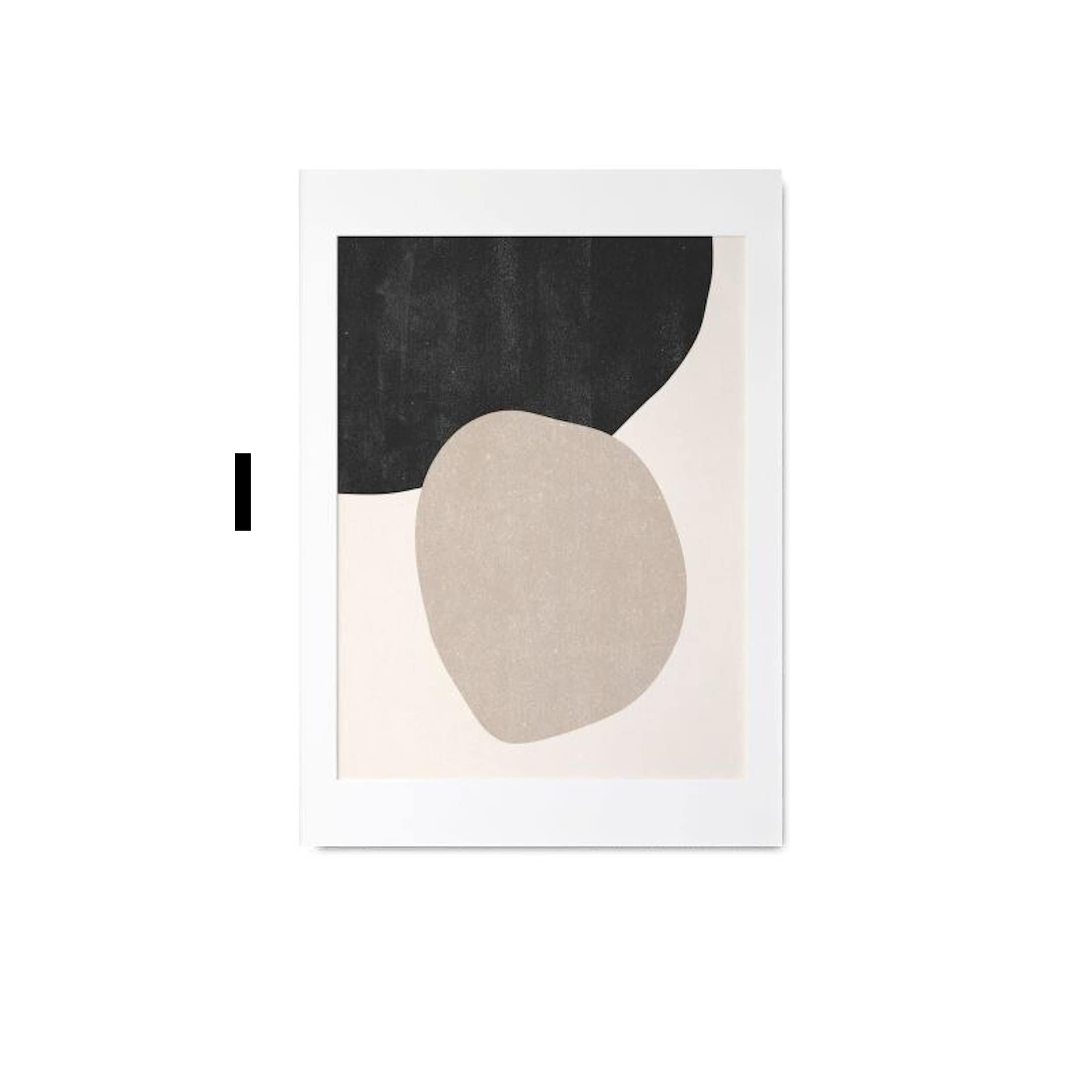 Poster Gesichter Linien und abstrakte Formen als Deko Print ohne Rahmen